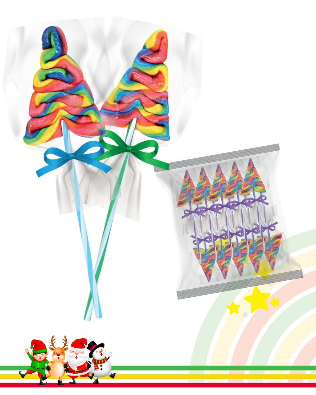 PINO TRENZADO IRIS NAVIDAD 10PZ