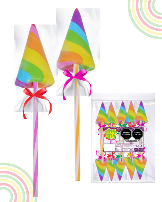 Paleta Piruli 50pz chupirul fiesta colores