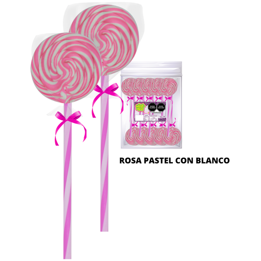 Paleta Trenzada 50pz wizzi chilindrina fiesta de colores