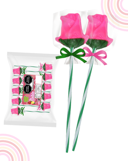 Paleta Boton bolsa 10piezas San Valentin colores