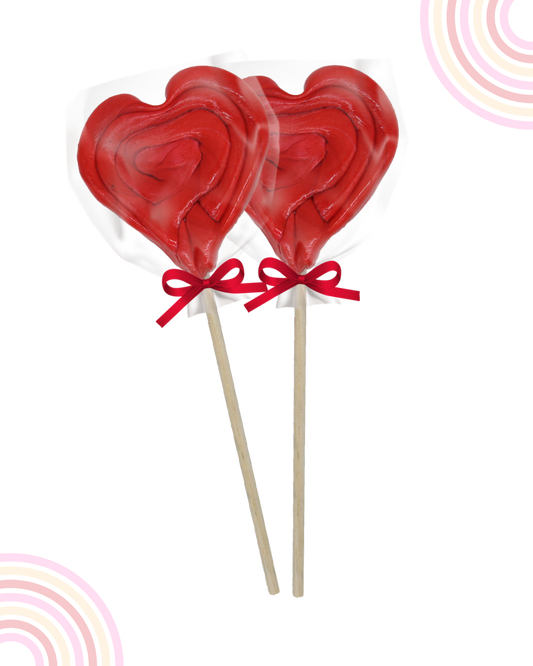 Paleta Corazon no.2 San Valentin Colores 3 piezas