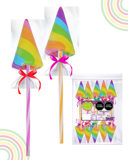 Paleta Piruli 50pz chupirul fiesta colores
