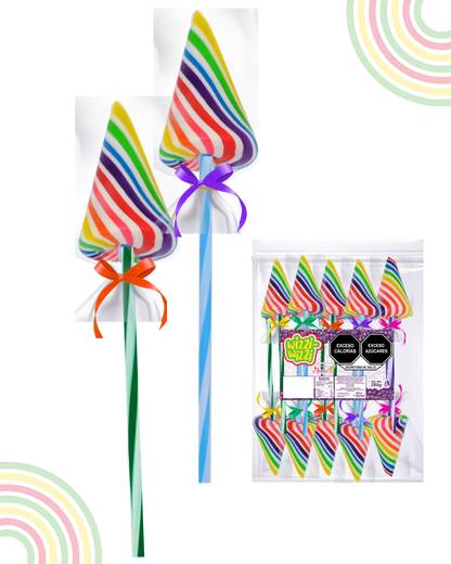 Paleta Piruli 50pz chupirul fiesta colores