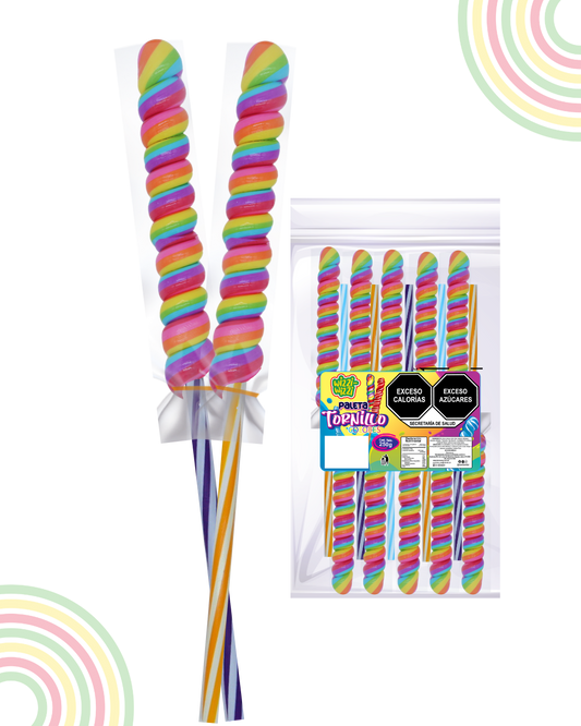 Paleta Tornillo 10 pz Wizzi Iris Pastel