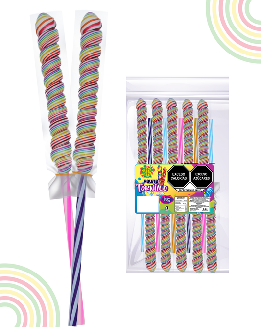 Paleta Tronillo 10pz Wizzi Psicodélico