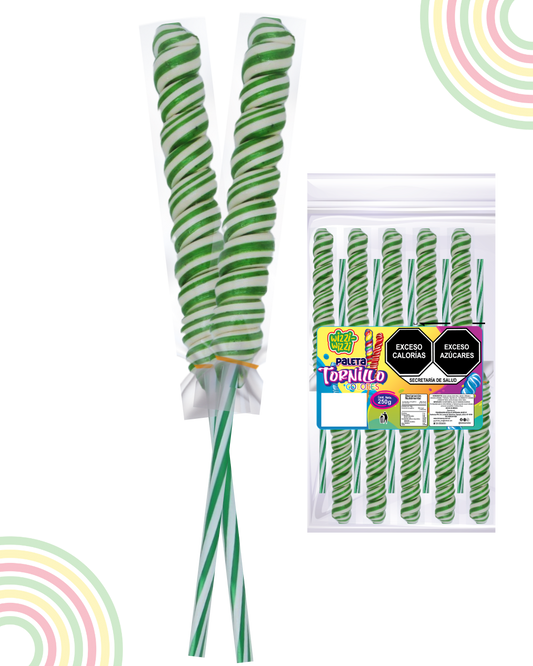 Paleta Tornillo 10pz Wizzi Verde