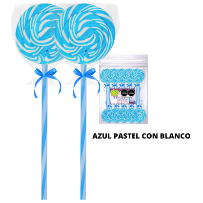 Paleta Trenzada 50pz wizzi chilindrina fiesta de colores