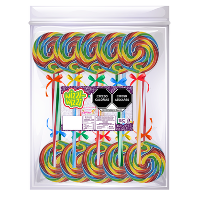Paleta trenzada 10pz Wizzi Iris