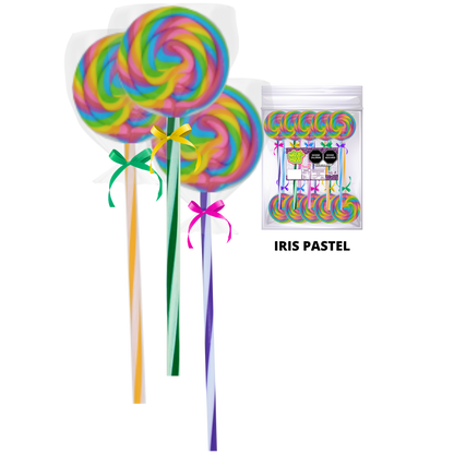 Paleta Trenzada 50pz wizzi chilindrina fiesta de colores