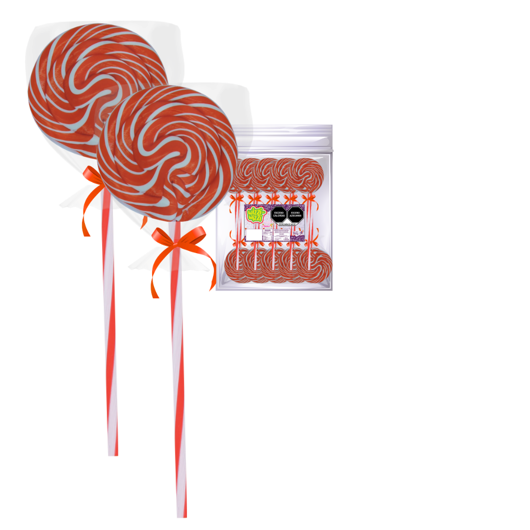Paleta Trenzada 50pz wizzi chilindrina fiesta de colores