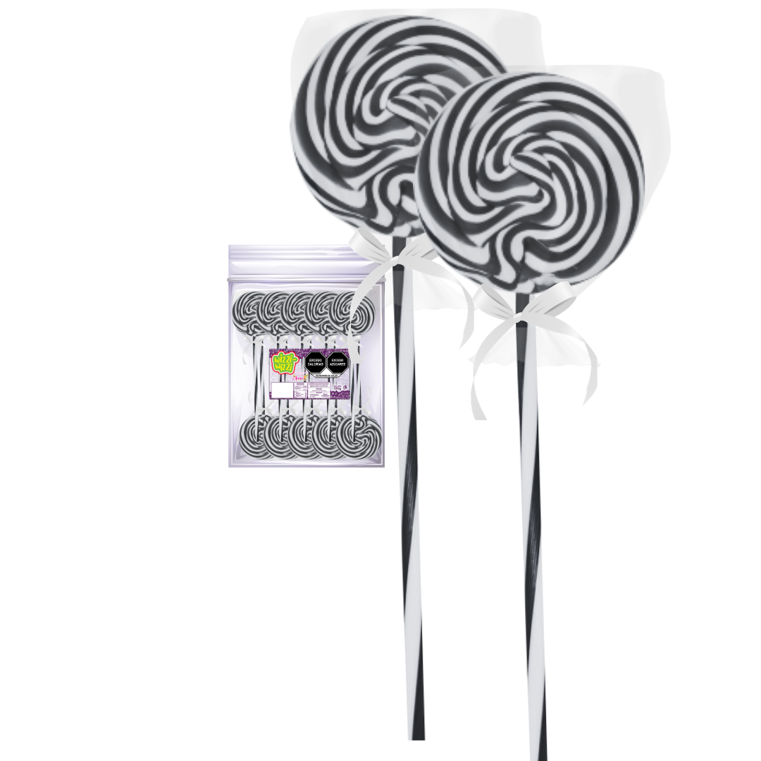 Paleta Trenzada 50pz wizzi chilindrina fiesta de colores