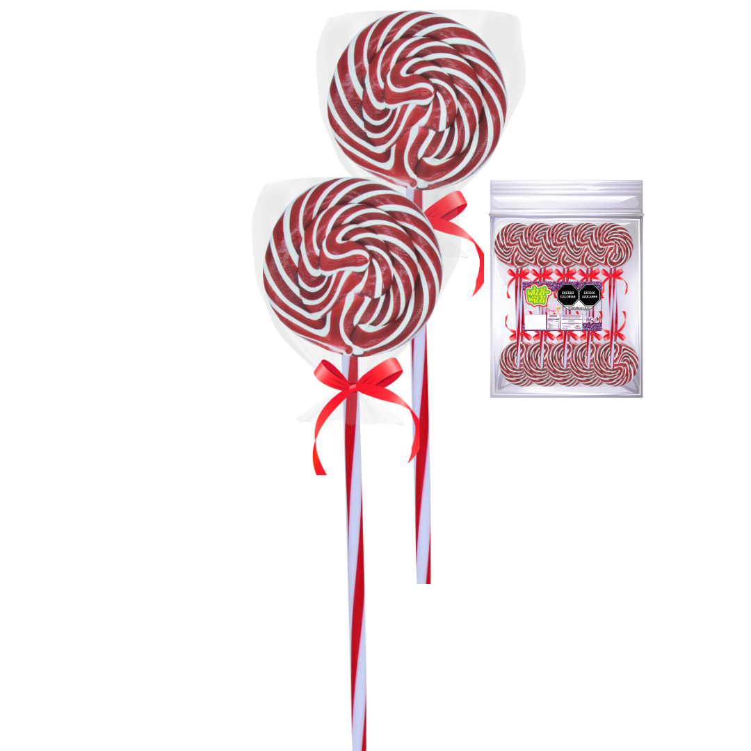 Paleta Trenzada 50pz wizzi chilindrina fiesta de colores