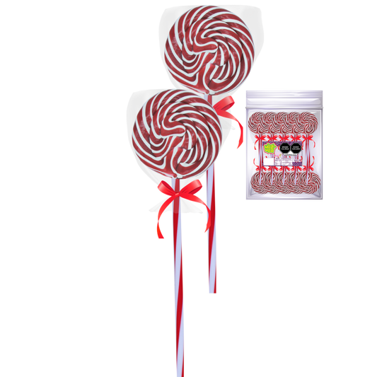 Paleta Trenzada 10pz Wizzi Rojo