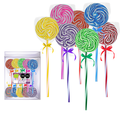 Paleta Trenzada 50pz wizzi chilindrina fiesta de colores